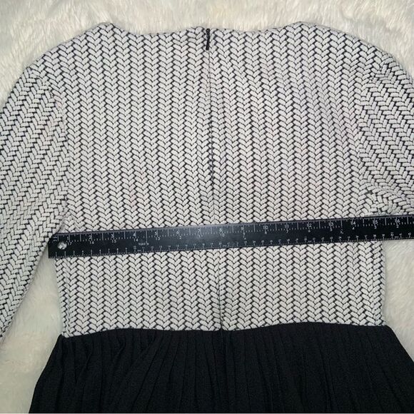 Sz Medium Black and White Ganni Anthropologie Dress - Picture 5 of 14
